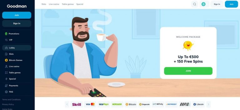 Goodman Casino anmeldelse 2025 ️ Spil uden om ROFUS