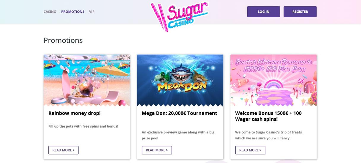 Sugar Casino Velkomstbonus