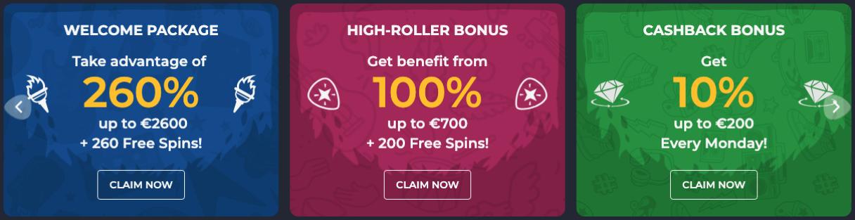 Rolling Slots bonusser